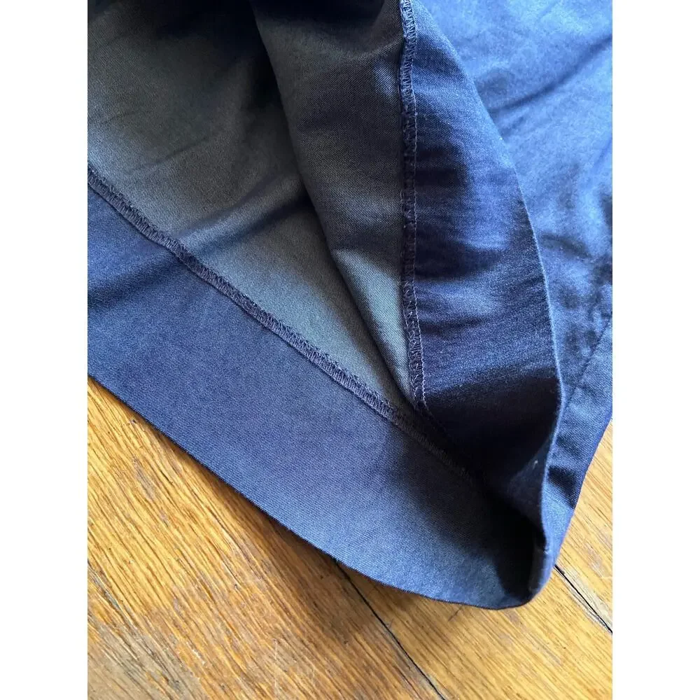 JCREW Bluish Gray Pleated Cotton Mini Skirt size 10